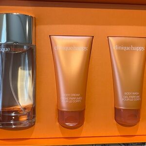Clinique Happy Perfume and body care set.